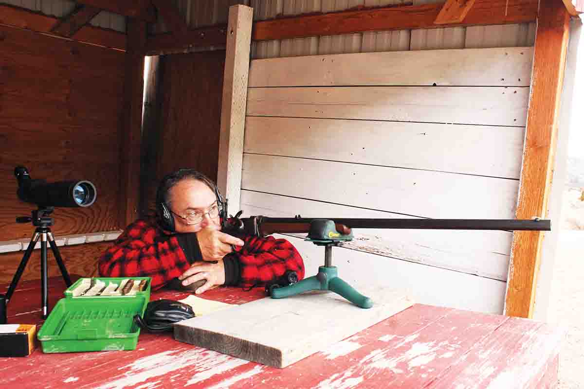 The 30-inch octagonal barrel makes the 10-pound rifle easy to aim.